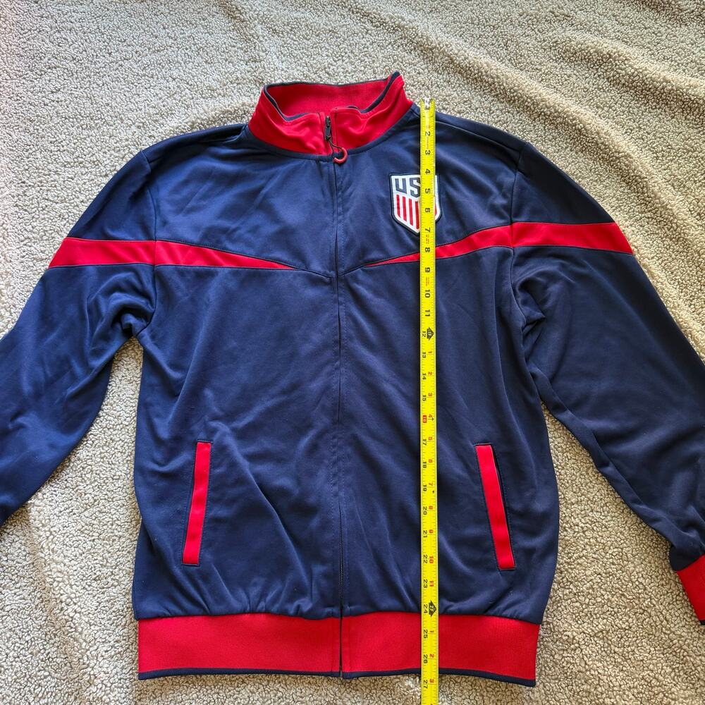 United States Soccer Federation Striker Track Jacket Navy Size Medium - Picture 2 of 11